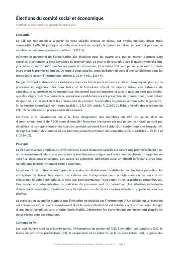 Notice et méthode, page 1