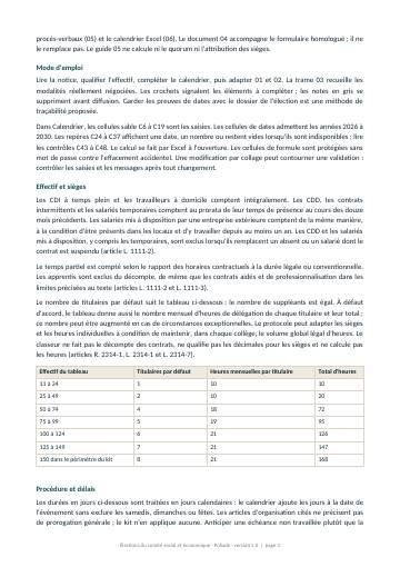 Notice et méthode, page 2
